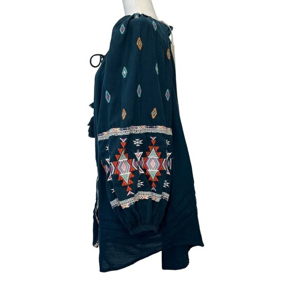 Sundance Sun and Sand Cover Up NEW Petite Small Button Down Dress Embroidered - Picture 4 of 8